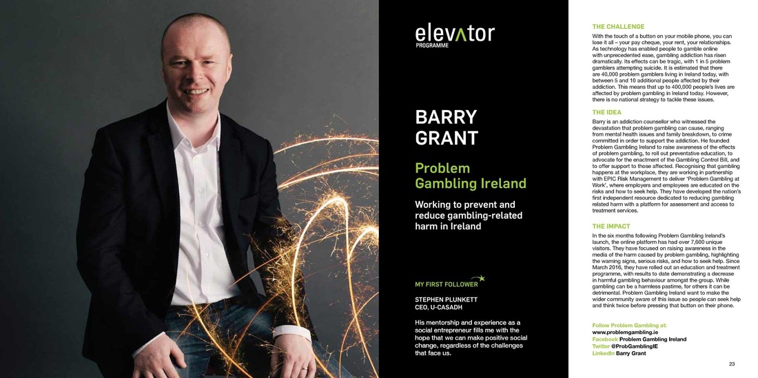 Barry Grant Social Entrepreneurs Ireland Elevator Awardee 2016